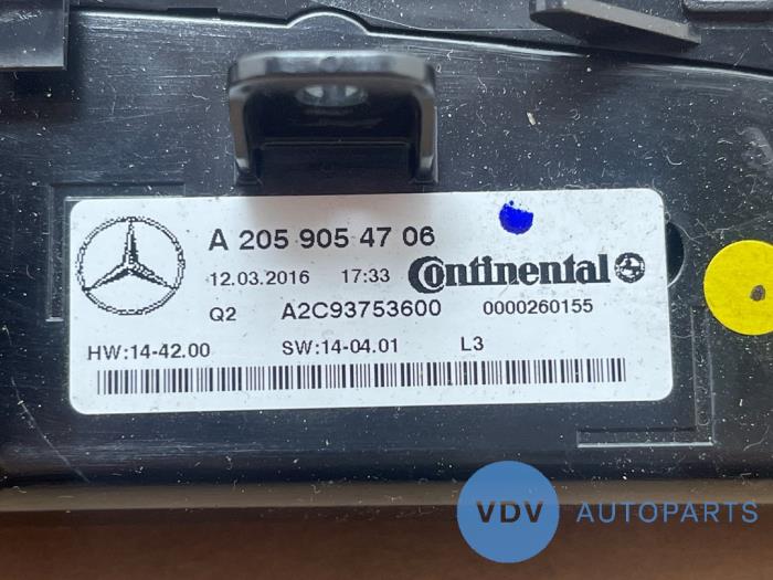 Panneau de commandes chauffage Mercedes GLC-Klasse