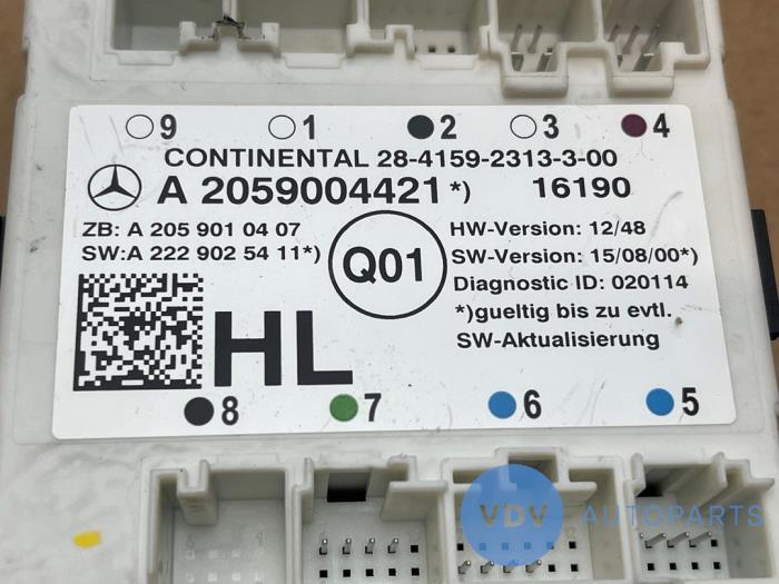 Module verrouillage central des portes Mercedes C-Klasse