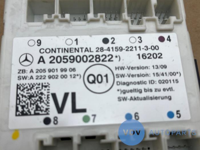 Module verrouillage central des portes Mercedes C-Klasse