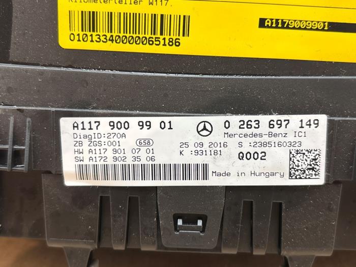 Cuentakilómetros Mercedes CLA