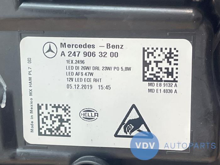 Reflektor prawy Mercedes GLB-Klasse