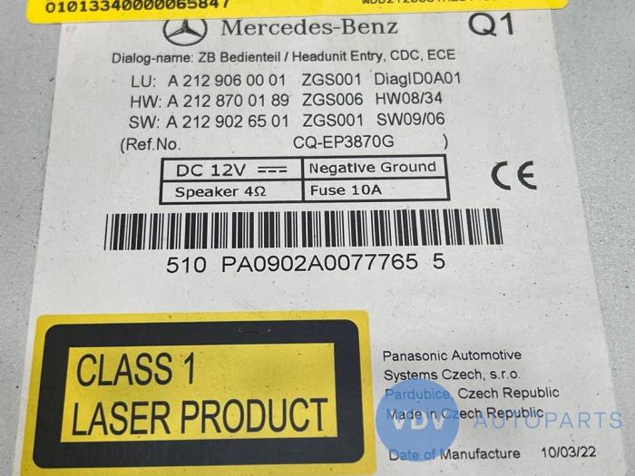 Radio Mercedes E-Klasse