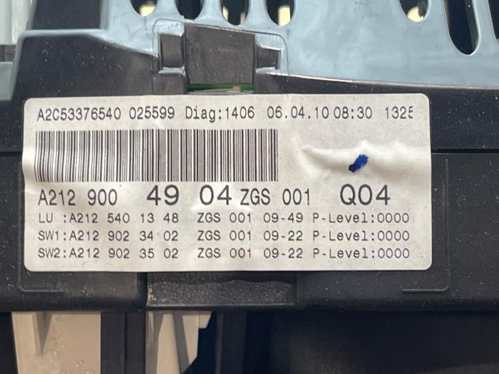 Odometer KM Mercedes E-Klasse