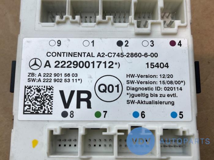 Module verrouillage central des portes Mercedes S-Klasse