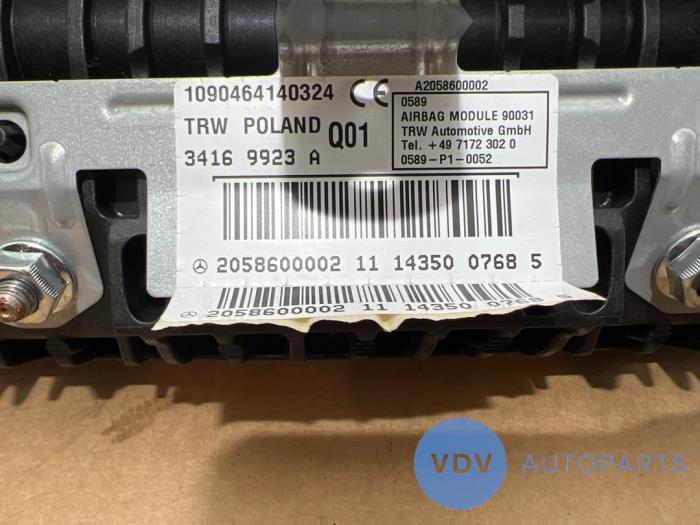 Airbag droite (tableau de bord) Mercedes C-Klasse