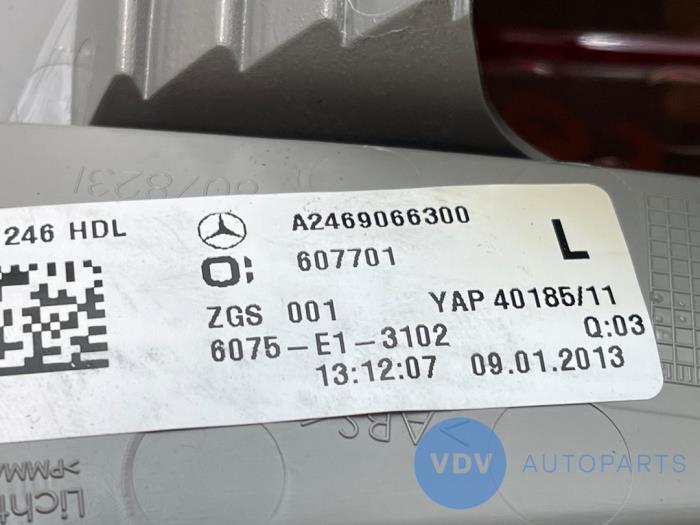 Achterlicht links Mercedes B-Klasse