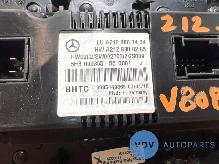 Panel sterowania nagrzewnicy Mercedes E-Klasse