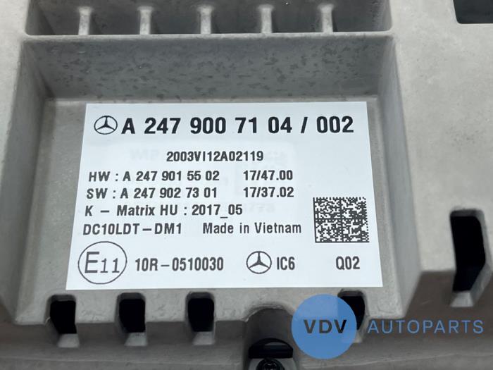 Affichage navigation Mercedes CLA