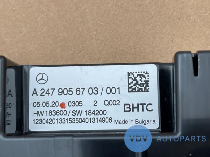 Panneau de commandes chauffage Mercedes CLA