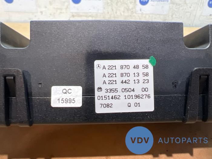 Panneau de commandes chauffage Mercedes S-Klasse