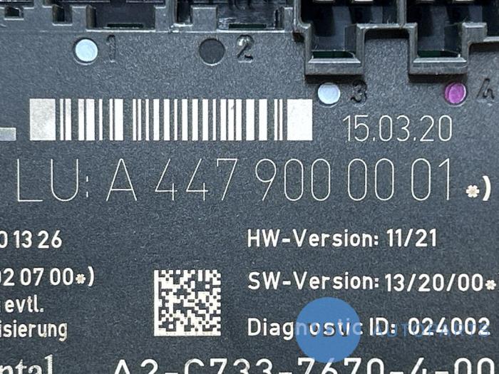 Zentralverriegelung Modul Mercedes Vito