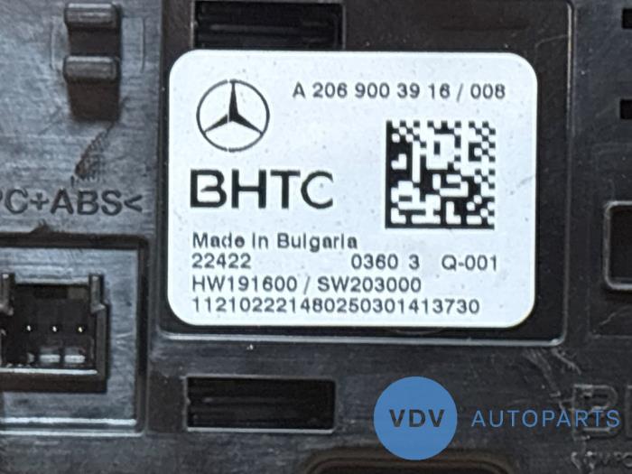 Panneau de commandes chauffage Mercedes C-Klasse