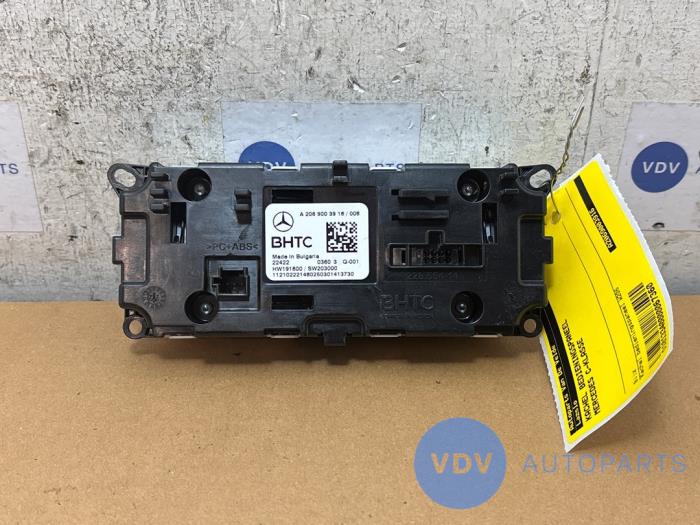 Panneau de commandes chauffage Mercedes C-Klasse
