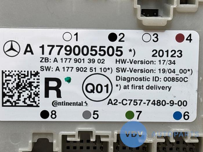 Module verrouillage central des portes Mercedes A-Klasse