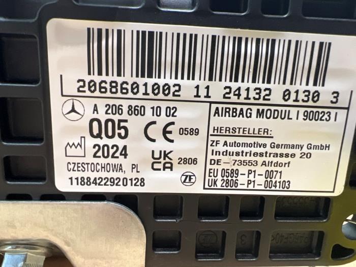 Airbag de rodilla Mercedes C-Klasse