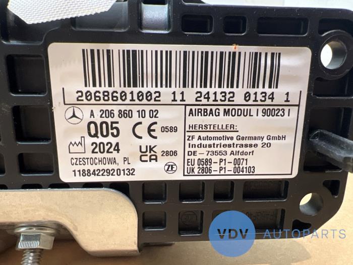 Knie airbag Mercedes C-Klasse