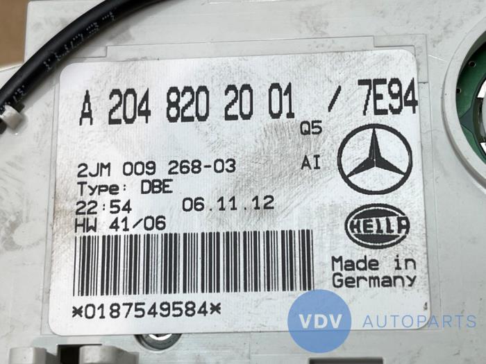 Oswietlenie wewnetrzne przód Mercedes C-Klasse