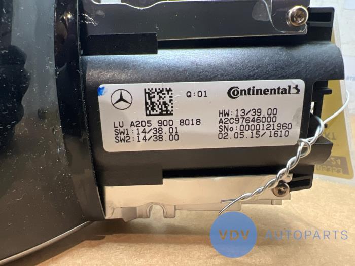 Commande ordinateur de bord Mercedes C-Klasse