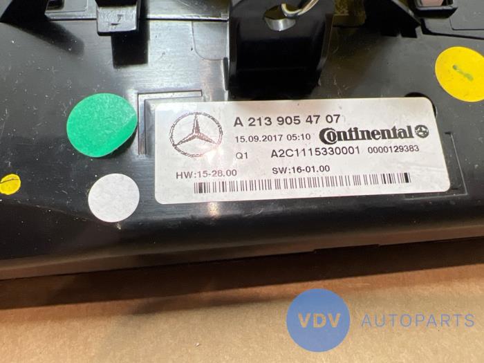 Panneau de commandes chauffage Mercedes E-Klasse