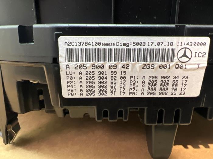 Compteur kilométrique KM Mercedes C-Klasse