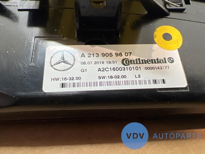 Panneau de commandes chauffage Mercedes E-Klasse