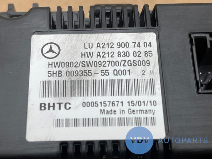 Panneau de commandes chauffage Mercedes E-Klasse