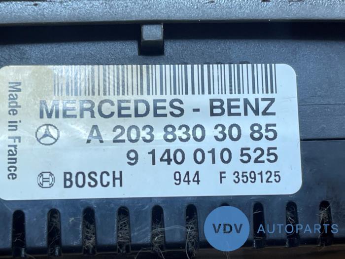 Panneau de commandes chauffage Mercedes C-Klasse