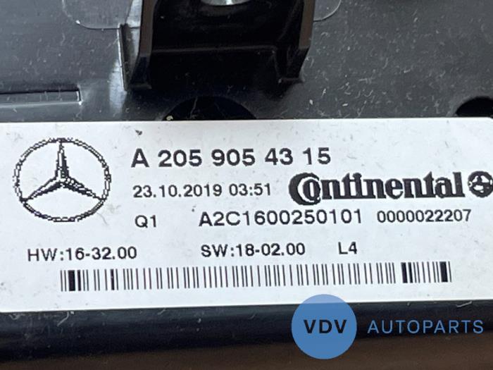 Panel sterowania nagrzewnicy Mercedes C-Klasse