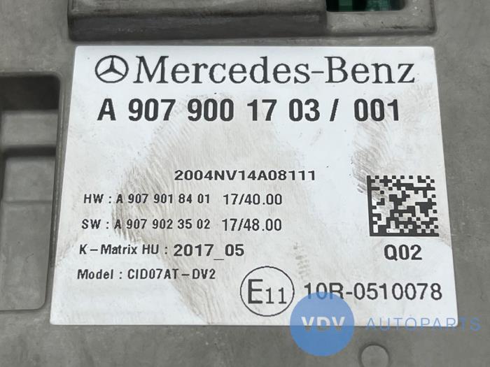 Affichage navigation Mercedes Sprinter