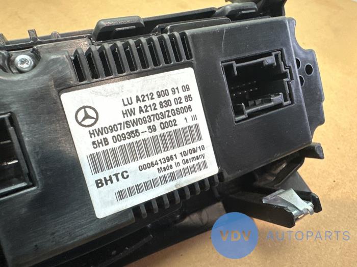 Panneau de commandes chauffage Mercedes E-Klasse