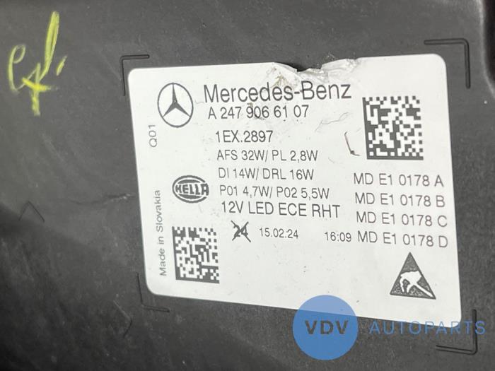 Phare gauche Mercedes GLA