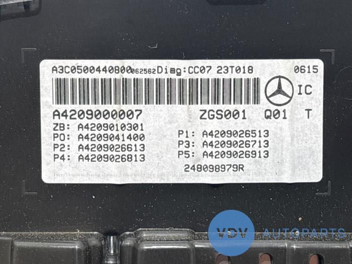 Odometer KM Mercedes T-Klasse