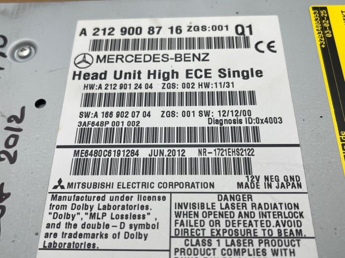 Radio Mercedes E-Klasse