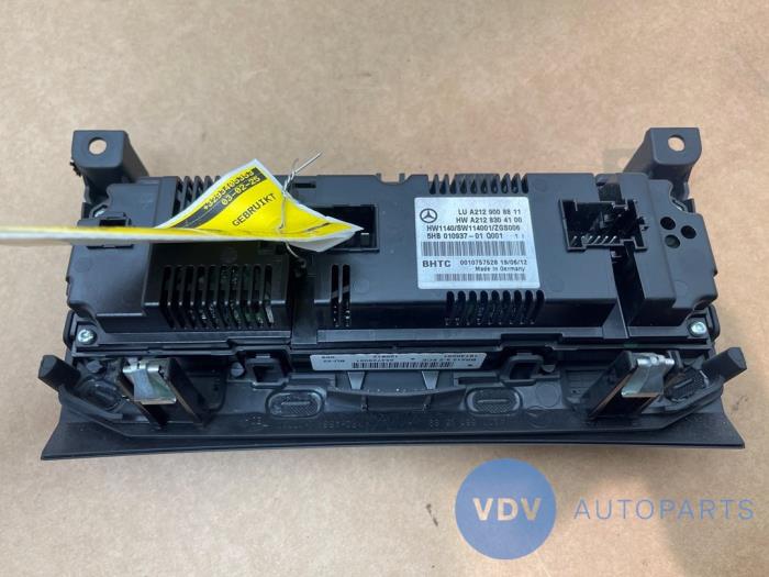 Panneau de commandes chauffage Mercedes E-Klasse