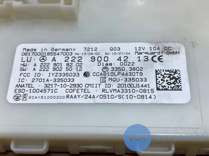 Module véhicule sans clés Mercedes C-Klasse