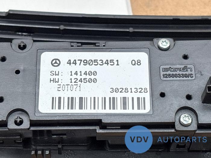 Commutateur éclairage d'urgence Mercedes Vito