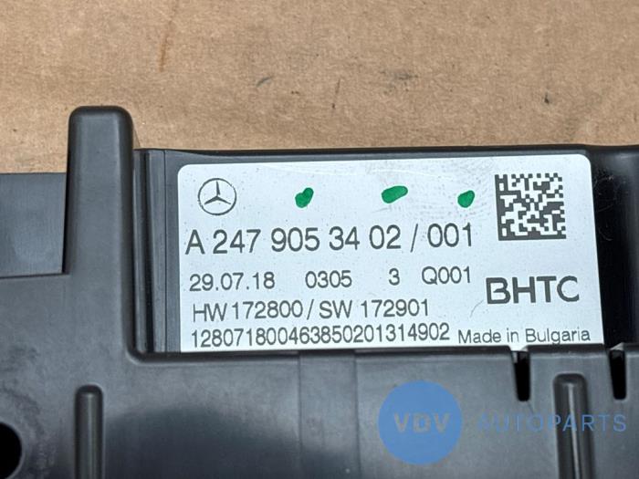 Kachel Bedieningspaneel Mercedes A-Klasse