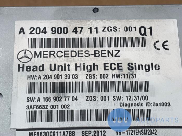 Radio Mercedes C-Klasse