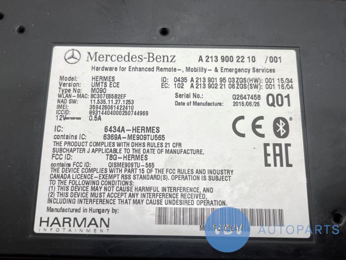 Communicatie module Mercedes E-Klasse