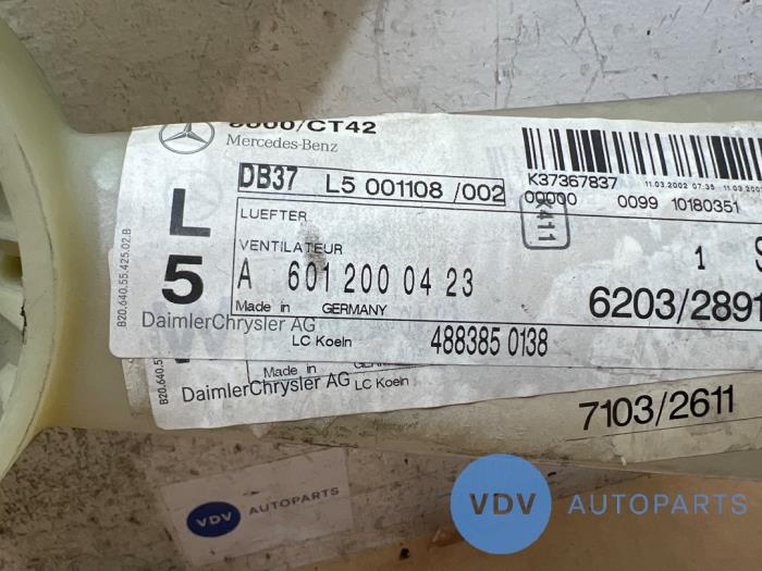 Wentylator Mercedes 190E/D