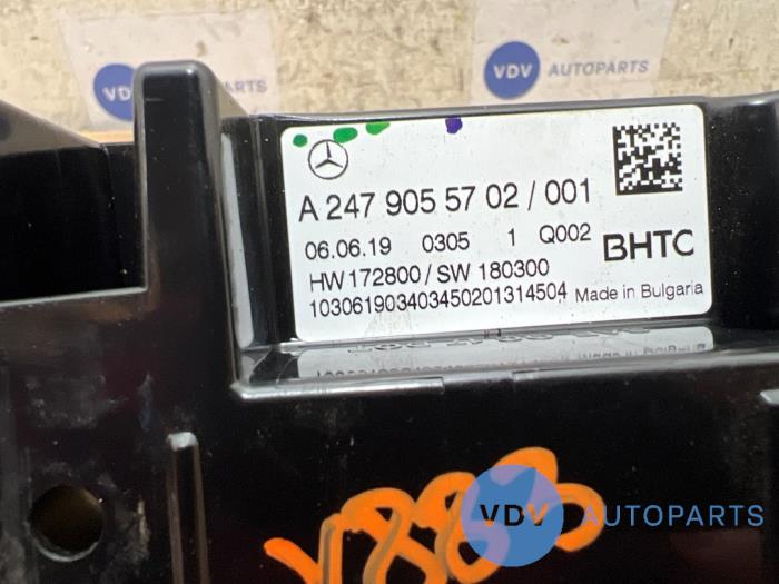 Panneau de commandes chauffage Mercedes A-Klasse