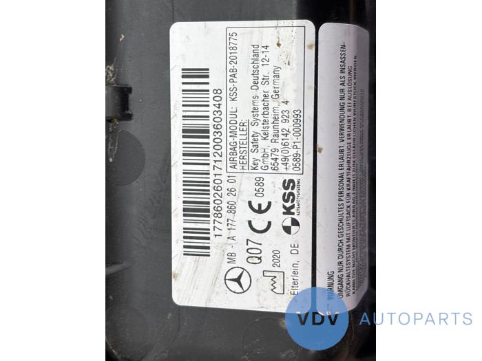 Airbag rechts (Dashboard) Mercedes A-Klasse