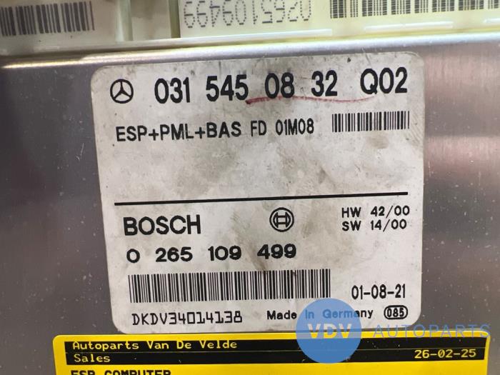 Esp computer Mercedes E-Klasse