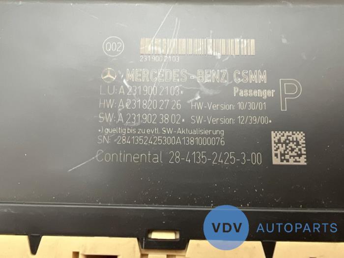 Seat computer Mercedes SL