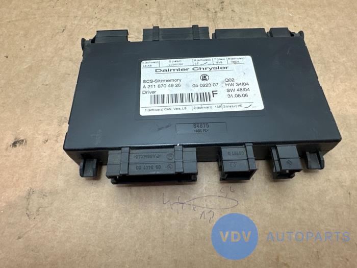 Sterownik fotela Mercedes E-Klasse