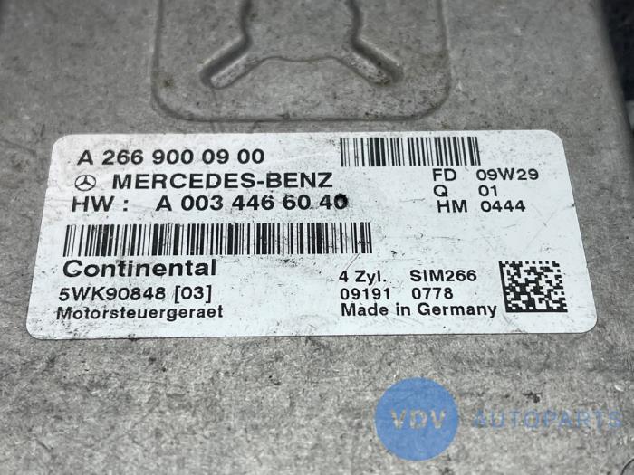Engine management computer Mercedes A-Klasse