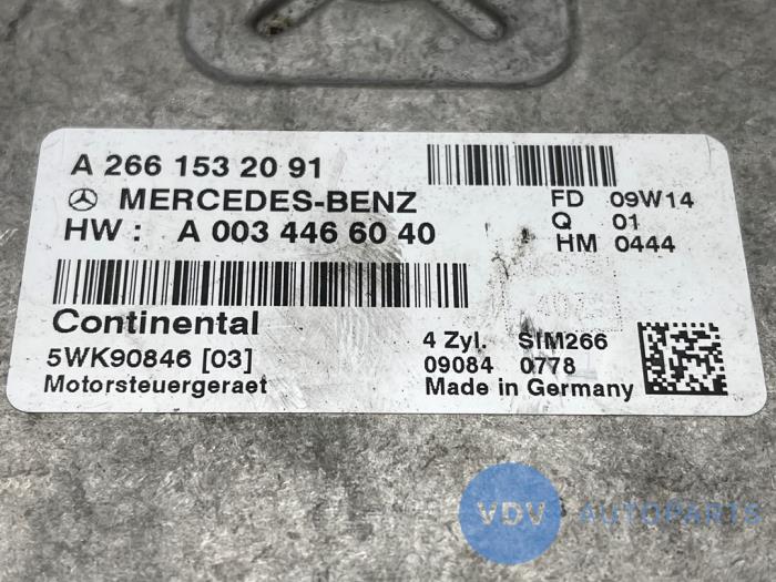Engine management computer Mercedes A-Klasse