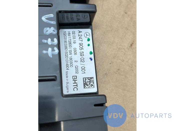 Panneau de commandes chauffage Mercedes A-Klasse