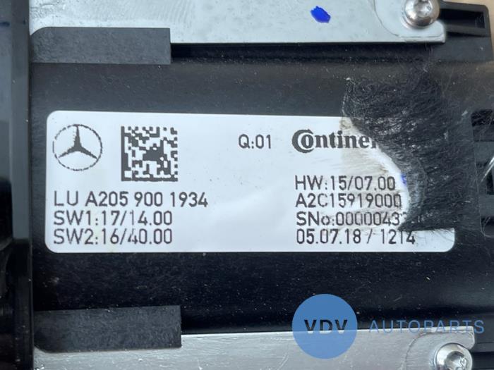 Commande ordinateur de bord Mercedes C-Klasse