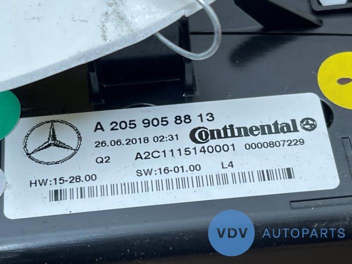 Heater control panel Mercedes C-Klasse
